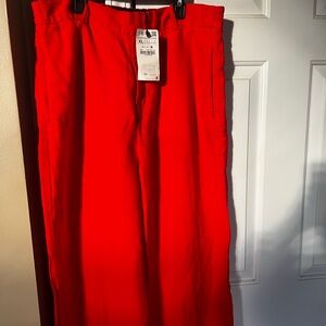 Zara women’s coral color Chinos